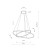 Lampa sufitowa wisząca Industrialna Loft CIRCOLO LED S SH-45/60 BLACK 10864 NOWODVORSKI Lighting 4000K 35W 60cm oświetleniowa żyrandol nowoczesna metal czarna czarny zwis barwa dzienna neutralna Inspiracje Premium