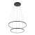 Lampa sufitowa wisząca Industrialna Loft CIRCOLO LED S SH-45/60 BLACK 10814 NOWODVORSKI Lighting 3000K 35W 60cm oświetleniowa żyrandol nowoczesna metal czarna czarny zwis barwa ciepła ciepłobiała Inspiracje Premium