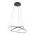 Lampa sufitowa wisząca Industrialna Loft CIRCOLO LED S SH-45/60 BLACK 10814 NOWODVORSKI Lighting 3000K 35W 60cm oświetleniowa żyrandol nowoczesna metal czarna czarny zwis barwa ciepła ciepłobiała Inspiracje Premium