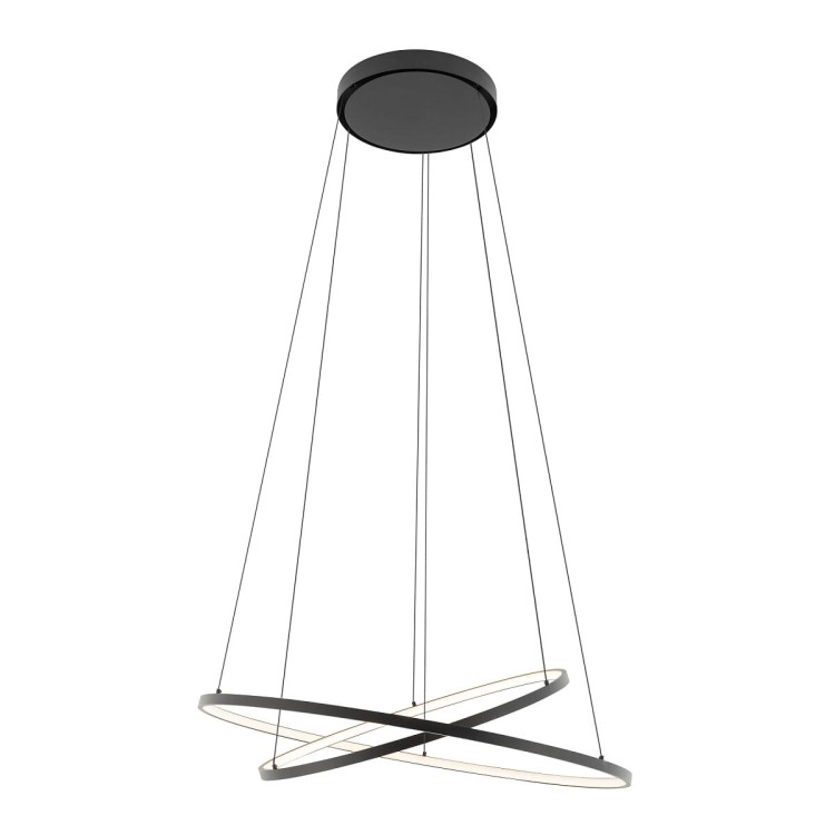 Lampa sufitowa wisząca Industrialna Loft CIRCOLO LED S SH-45/60 BLACK 10864 NOWODVORSKI Lighting 4000K 35W 60cm oświetleniowa żyrandol nowoczesna metal czarna czarny zwis barwa dzienna neutralna Inspiracje Premium