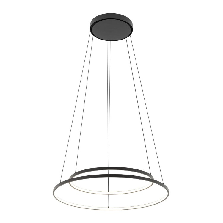 Lampa sufitowa wisząca Industrialna Loft CIRCOLO LED S SH-45/60 BLACK 10864 NOWODVORSKI Lighting 4000K 35W 60cm oświetleniowa żyrandol nowoczesna metal czarna czarny zwis barwa dzienna neutralna Inspiracje Premium