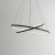 Lampa sufitowa wisząca Industrialna Loft CIRCOLO LED S SH-45/60 BLACK 10864 NOWODVORSKI Lighting 4000K 35W 60cm oświetleniowa żyrandol nowoczesna metal czarna czarny zwis barwa dzienna neutralna Inspiracje Premium
