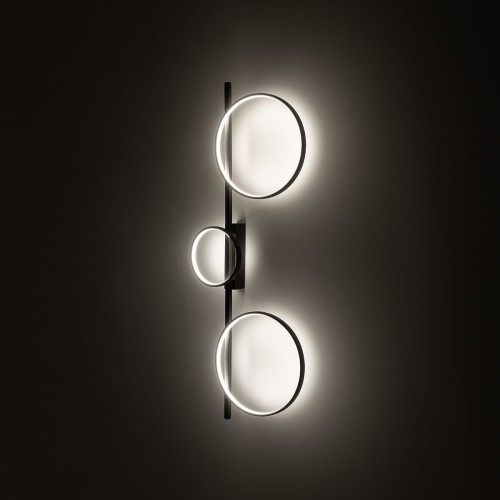 Lampa ścienno sufitowa kinkiet Loft CIRCOLO LED CH-30/18/30 BLACK 10816 NOWODVORSKI Lighting 3000K 33W nowoczesna oświetleniowa metal Industrialna czarna czarny barwa ciepła ciepłobiała Inspiracje Premium