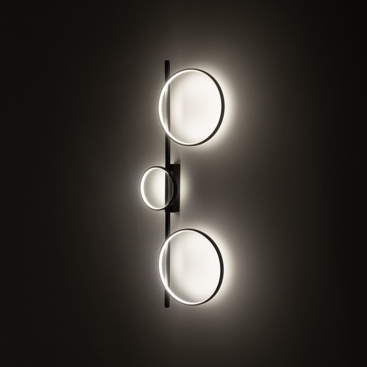 Lampa ścienno sufitowa kinkiet Loft CIRCOLO LED CH-30/18/30 BLACK 10866 NOWODVORSKI Lighting 4000K 33W nowoczesna oświetleniowa metal Industrialna czarna czarny barwa dzienna neutralna Inspiracje Premium