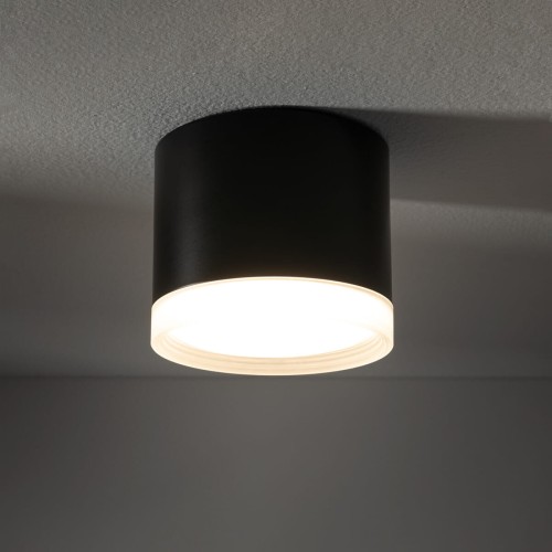 Lampa sufitowa downlight natynkowa SILBA BL CG BLACK 10477 NOWODVORSKI Lighting GX53 8.5cm Spot oświetleniowa nowoczesna sufitowa metal czarna Inspiracje Premium