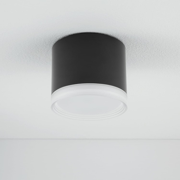 Lampa sufitowa downlight natynkowa SILBA BL CG BLACK 10477 NOWODVORSKI Lighting GX53 8.5cm Spot oświetleniowa nowoczesna sufitowa metal czarna Inspiracje Premium