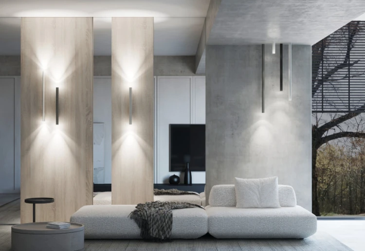 Lampa ścienna Kinkiet Industrialny Loft LASER WALL GOLD XL 10830 NOWODVORSKI Lighting 2xG9 Loft nowoczesna oprawa oświetleniowa tuba podwójny dwustronny satynowe złoto złota Inspiracje Premium