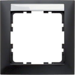 B.Kwadrat Ramka 1-krotna z polem opisowym, antracyt, mat 10119969 HAGER BERKER
