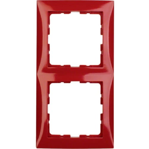 B.Kwadrat Ramka 2-krotna czerwony, połysk 10128962 HAGER BERKER