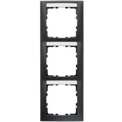 B.Kwadrat Ramka 3-krotna pionowa z polem opisowym, antracyt, mat 10139969 HAGER BERKER