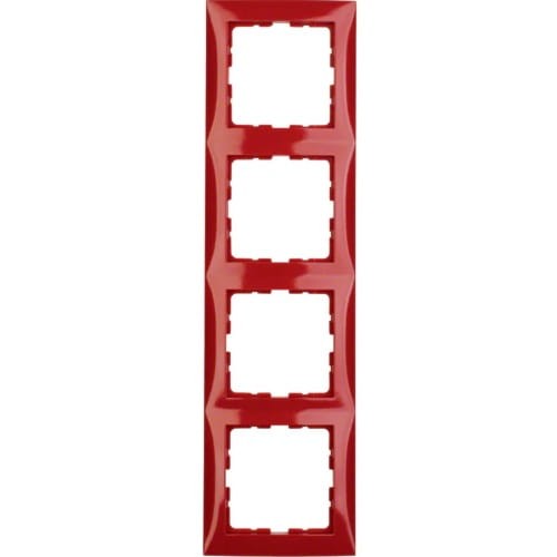 B.Kwadrat Ramka 4-krotna czerwony, połysk 10148962 HAGER BERKER