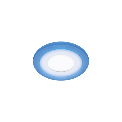 Oczko sufitowe LED okrągłe ALINA LED C 3W+3W NW 03229 Struhm Ideus 4000K wpuszczane do zabudowy sufitu podwieszanego lampa oprawa barwa dzienna neutralna biało-niebieskie