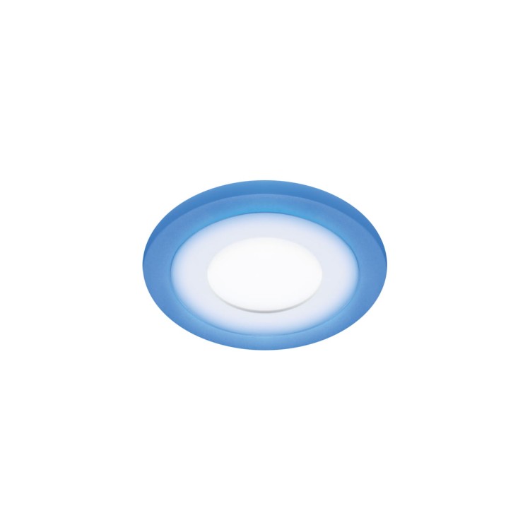 Oczko sufitowe LED okrągłe ALINA LED C 3W+3W NW 03229 Struhm Ideus 4000K wpuszczane do zabudowy sufitu podwieszanego lampa oprawa barwa dzienna neutralna biało-niebieskie