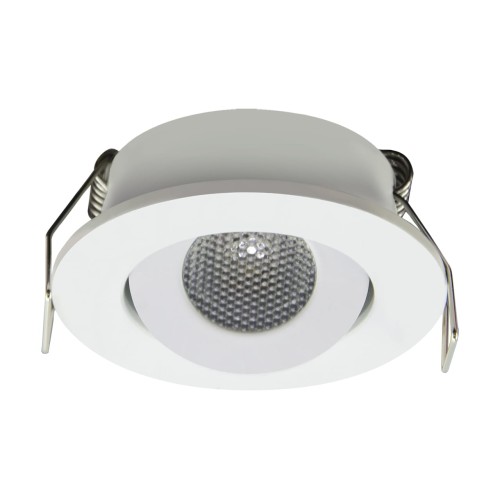 Oczko sufitowe LED okrągłe MATI LED C 1,5W BLACK NW 03737 Struhm Ideus 4200K wpuszczane do zabudowy sufitu podwieszanego lampa oprawa barwa dzienna neutralna czarne czarny