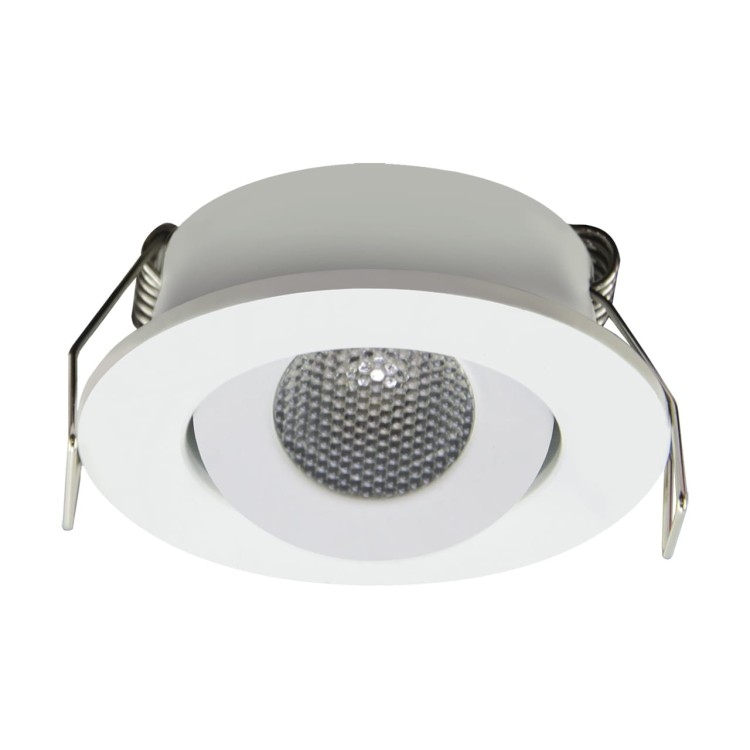 Oczko sufitowe LED okrągłe MATI LED C 1,5W BLACK NW 03737 Struhm Ideus 4200K wpuszczane do zabudowy sufitu podwieszanego lampa oprawa barwa dzienna neutralna czarne czarny