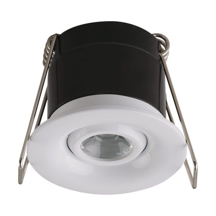 Oczko sufitowe LED okrągłe GOL LED C 1,6W WHITE NW 03888 Struhm Ideus 4300K wpuszczane do zabudowy sufitu podwieszanego lampa oprawa barwa dzienna neutralna białe biały