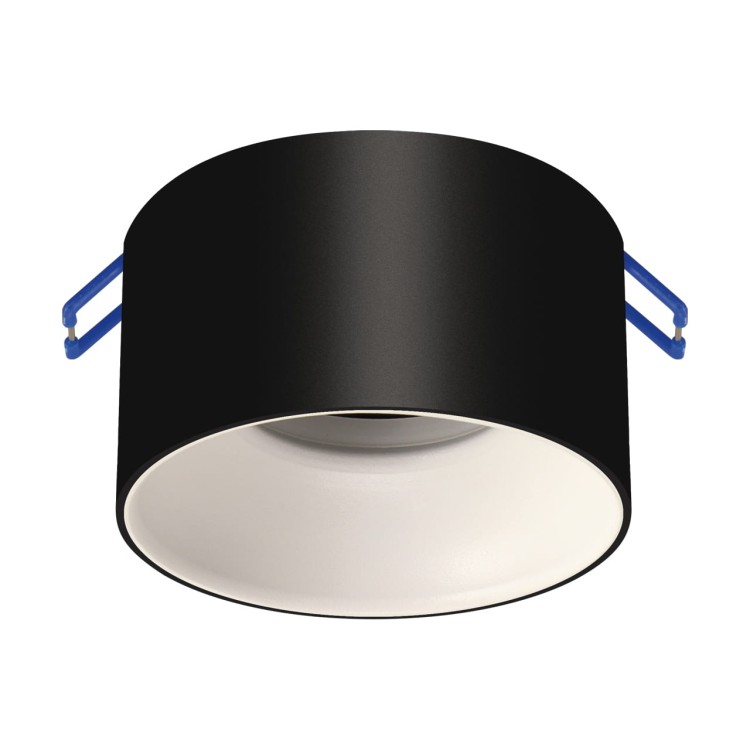 Sufitowa oprawa lampa punktowa PANAMA C BLACK/WHITE GU10 04119 Struhm Ideus tuba spot podtynkowa nowoczesna oświetleniowa czarno biała czarna z białym
