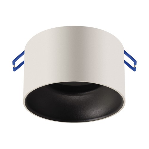 Sufitowa oprawa lampa punktowa PANAMA C WHITE/BLACK GU10 04118 Struhm Ideus tuba spot podtynkowa nowoczesna oświetleniowa biało czarna biały z czarnym