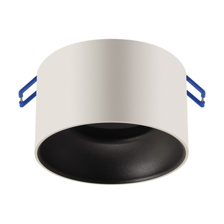 Sufitowa oprawa lampa punktowa PANAMA C WHITE/BLACK GU10 04118 Struhm Ideus tuba spot podtynkowa nowoczesna oświetleniowa biało czarna biały z czarnym