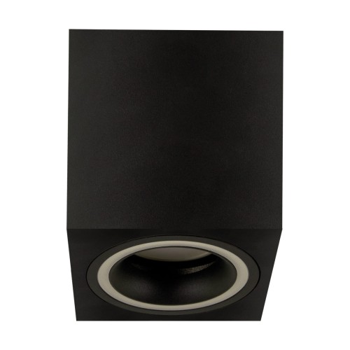 Sufitowa oprawa lampa punktowa INDI D GU10 BLACK 04048 Struhm Ideus tuba spot natynkowa nowoczesna oświetleniowa czarna czarny