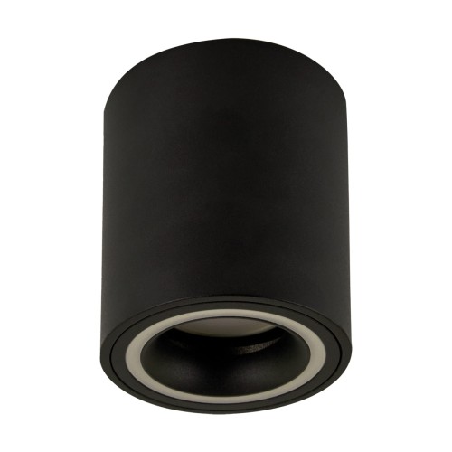Sufitowa oprawa lampa punktowa INDI C GU10 BLACK 04046 Struhm Ideus tuba spot natynkowa nowoczesna oświetleniowa czarna czarny