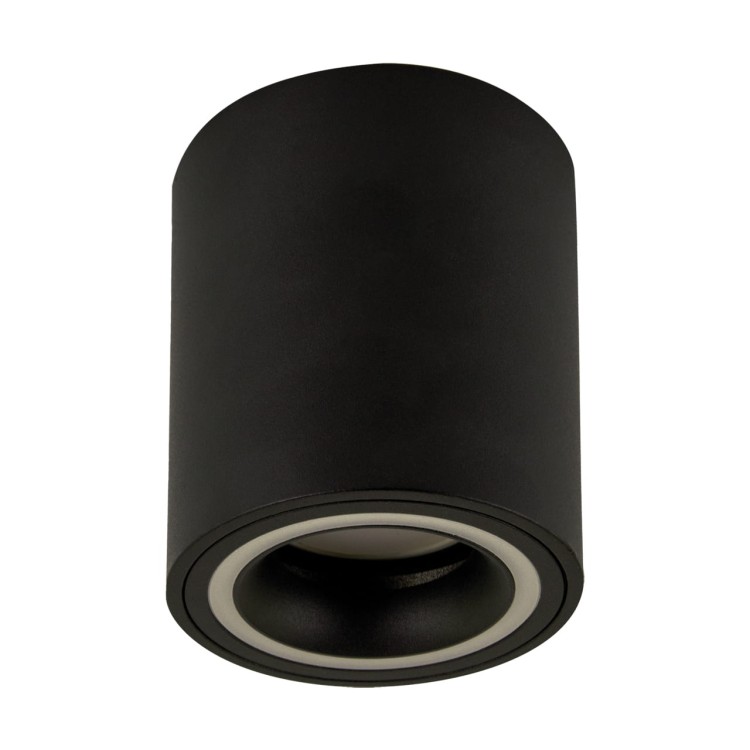 Sufitowa oprawa lampa punktowa INDI C GU10 BLACK 04046 Struhm Ideus tuba spot natynkowa nowoczesna oświetleniowa czarna czarny