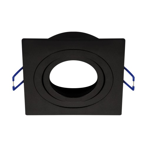 Oczko sufitowe LED kwadratowe LUBA D BLACK 04044 Struhm Ideus wpuszczane do zabudowy sufitu podwieszanego lampa oprawa czarna czarne czarny