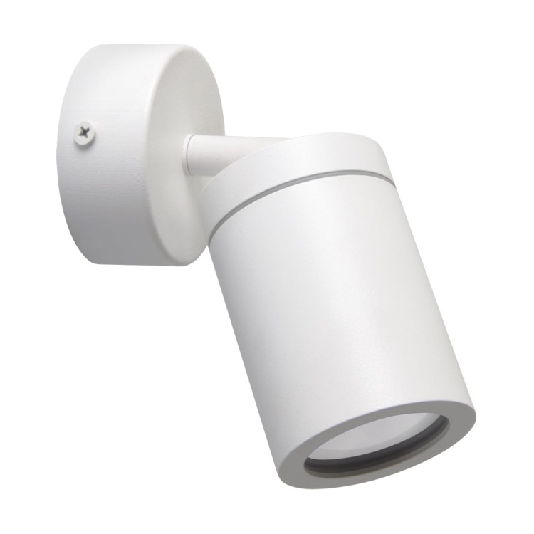 Lampa ścienno-sufitowa Industrialna Kinkiet TENOR GU10 1C WHITE 04068 Struhm Ideus IP44 Biała Loft nowoczesny metalowy biały pojedynczy