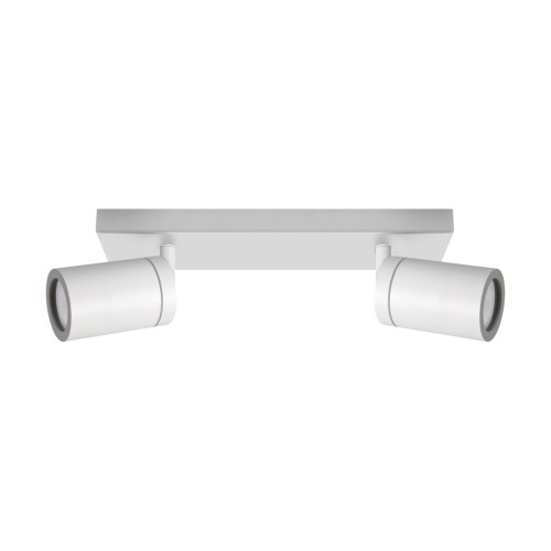 Lampa ścienno-sufitowa Industrialna Kinkiet TENOR GU10 2L WHITE 04070 Struhm Ideus 2x GU10 IP44 Biała Loft nowoczesny metalowy biały podwójny