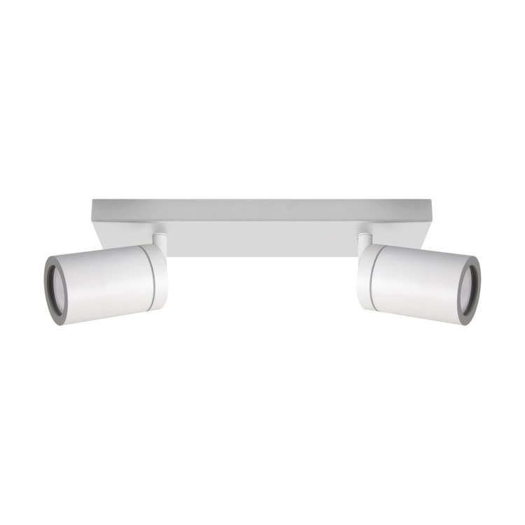 Lampa ścienno-sufitowa Industrialna Kinkiet TENOR GU10 2L WHITE 04070 Struhm Ideus 2x GU10 IP44 Biała Loft nowoczesny metalowy biały podwójny