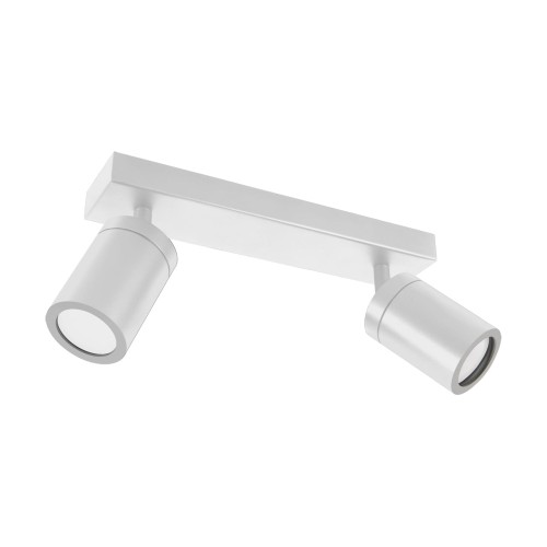 Lampa ścienno-sufitowa Industrialna Kinkiet TENOR GU10 2L WHITE 04070 Struhm Ideus 2x GU10 IP44 Biała Loft nowoczesny metalowy biały podwójny