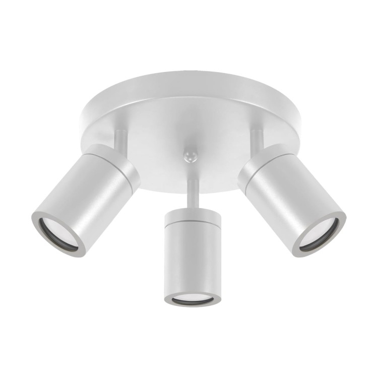 Lampa ścienno-sufitowa Industrialna Kinkiet TENOR GU10 3C WHITE 04074 Struhm Ideus 3x GU10 IP44  Biała Loft nowoczesny metalowy biały potrójny