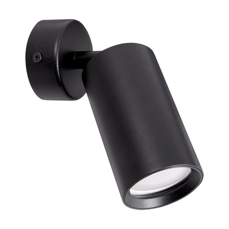 Lampa ścienno-sufitowa Industrialna Kinkiet DARIA SPT GU10 BLACK 03947 Struhm Ideus Czarna Loft nowoczesny metalowy czarny pojedynczy