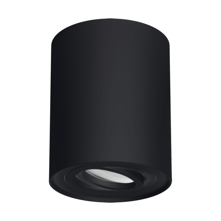 Sufitowa oprawa lampa punktowa HARY C GU10 BLACK 03713 Struhm Ideus tuba spot natynkowa nowoczesna oświetleniowa czarna czarny