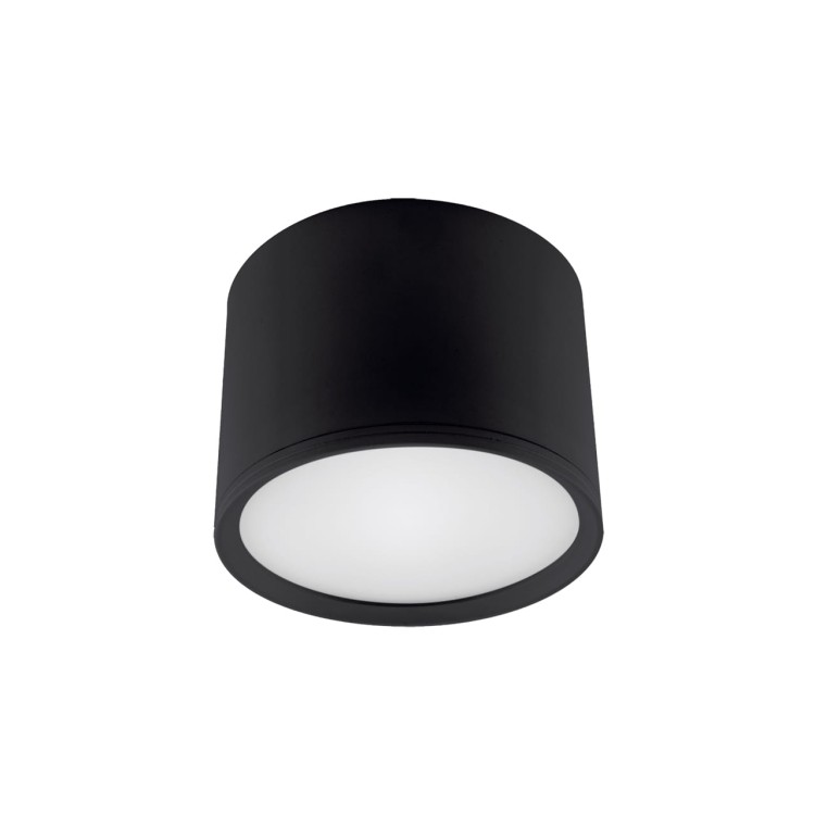 Sufitowa oprawa lampa punktowa ROLEN LED 7W BLACK NW 03780 4100K Struhm Ideus tuba spot natynkowa nowoczesna oświetleniowa barwa dzienna neutralna czarna czarny