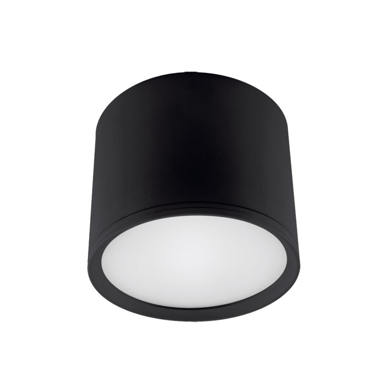 Sufitowa oprawa lampa punktowa ROLEN LED 10W BLACK NW 03781 4100K Struhm Ideus tuba spot natynkowa nowoczesna oświetleniowa barwa dzienna neutralna czarna czarny