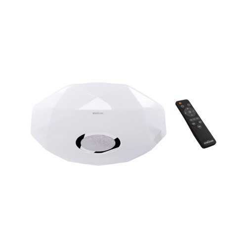 Plafoniera Plafon Łazienkowy IRYNA LED C 24W 03845 Struhm Ideus z Pilotem IP44 do łazienki sypialni korytarza jadalni oprawa lampa sufitowa barwa zmienna ciepłobiała neutralna biała zimna biały biała