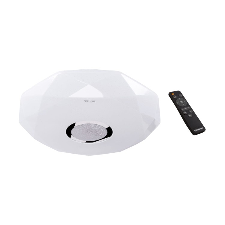 Plafoniera Plafon Łazienkowy IRYNA LED C 48W 03846 Struhm Ideus z Pilotem IP44 do łazienki sypialni korytarza jadalni oprawa lampa sufitowa barwa zmienna ciepłobiała neutralna biała zimna biały biała