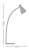 Lampa podłogowa RETRO FLOOR LAMP R 23994 Kanlux Faro czerwona