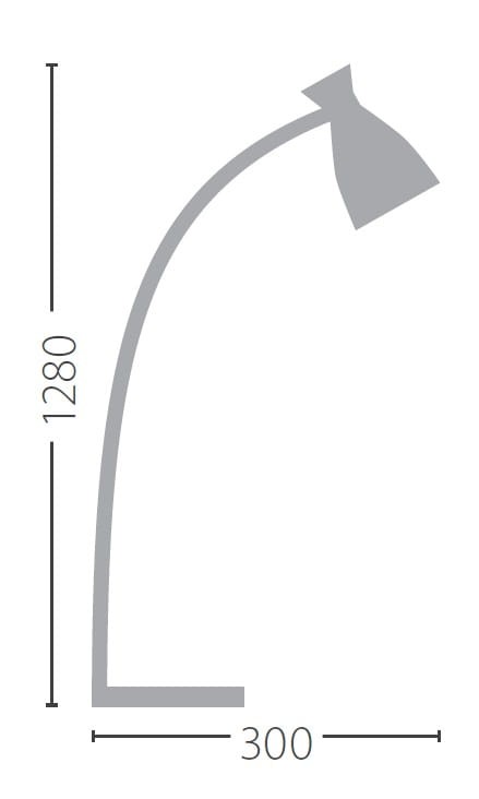Lampa podłogowa RETRO FLOOR LAMP R 23994 Kanlux Faro czerwona