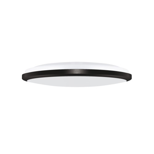 Plafoniera Plafon Łazienkowy PLANAR LED 18W BLACK NW IP54 4200K 04054 Struhm Ideus do łazienki sypialni korytarza jadalni oprawa lampa sufitowa barwa neutralna czarny