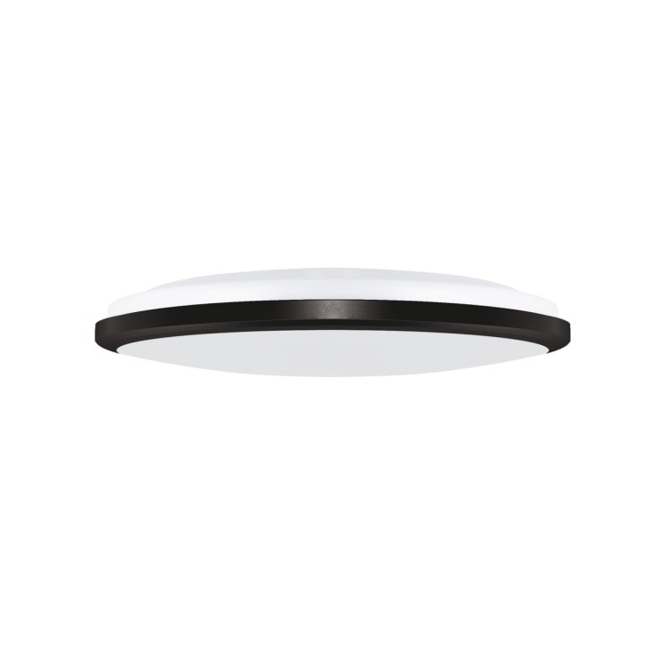 Plafoniera Plafon Łazienkowy PLANAR LED 18W BLACK NW IP54 4200K 04054 Struhm Ideus do łazienki sypialni korytarza jadalni oprawa lampa sufitowa barwa neutralna czarny
