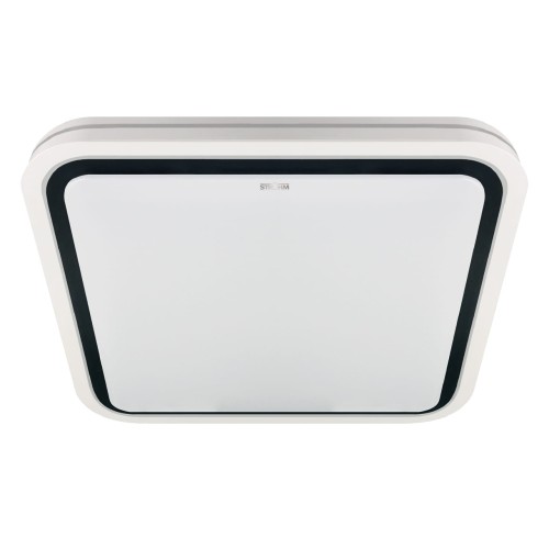 Plafoniera Plafon LAGUNA 30/70 LED D 48W NW IP20 4100K 04170 Struhm Ideus do sypialni korytarza jadalni oprawa lampa sufitowa barwa neutralna biały z czarnym