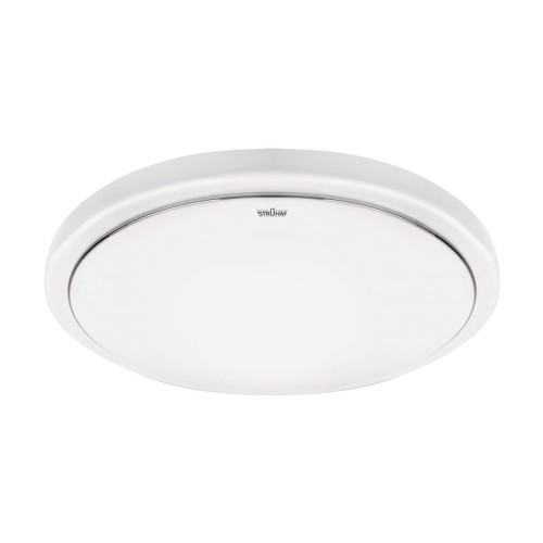 Plafoniera Plafon Łazienkowy SOLA LED C SLIM MVS 18W NW IP44 4100K 04320 Struhm Ideus z czujnikiem ruchu i zmierzchu do łazienki sypialni korytarza jadalni oprawa lampa sufitowa barwa neutralna biały biała