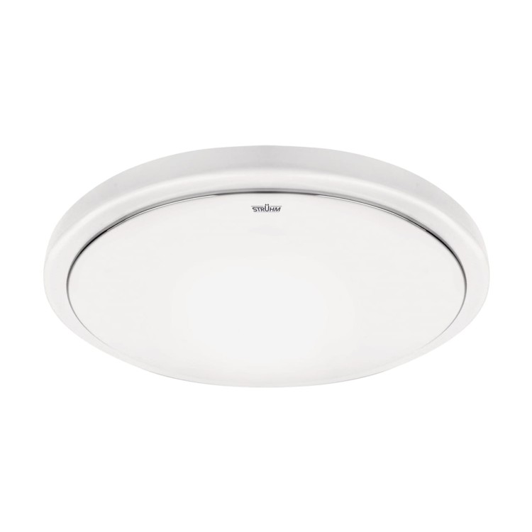 Plafoniera Plafon Łazienkowy SOLA LED C SLIM MVS 18W NW IP44 4100K 04320 Struhm Ideus z czujnikiem ruchu i zmierzchu do łazienki sypialni korytarza jadalni oprawa lampa sufitowa barwa neutralna biały biała