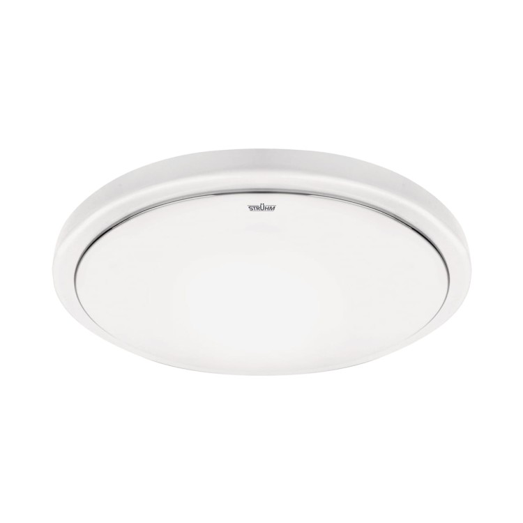 Plafoniera Plafon Łazienkowy SOLA LED C SLIM MVS 14W NW IP44 4100K 04319 Struhm Ideus z czujnikiem ruchu i zmierzchu do łazienki sypialni korytarza jadalni oprawa lampa sufitowa barwa neutralna biały biała