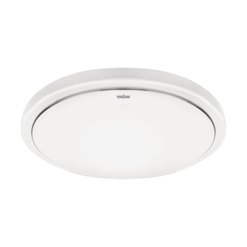 Plafoniera Plafon Łazienkowy SOLA LED C SLIM MVS 24W NW 03756 Struhm Ideus z czujnikiem ruchu i zmierzchu do łazienki sypialni korytarza jadalni oprawa lampa sufitowa barwa neutralna biały biała