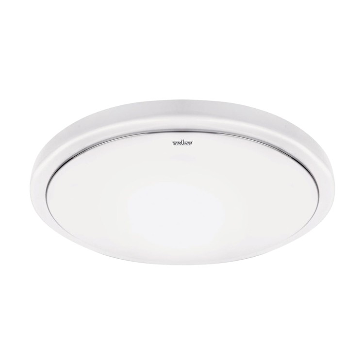 Plafoniera Plafon Łazienkowy SOLA LED C SLIM 18W NW 03517 Struhm Ideus do łazienki sypialni korytarza jadalni oprawa lampa sufitowa barwa neutralna biały biała