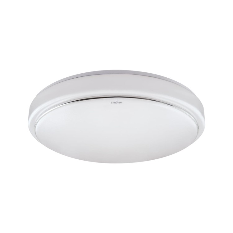 Plafoniera Plafon Łazienkowy SOLA LED C MVS 12W NW 03531 Struhm Ideus z czujnikiem ruchu i zmierzchu do łazienki sypialni korytarza jadalni oprawa lampa sufitowa barwa neutralna biały biała