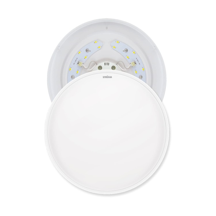 Plafoniera Plafon Łazienkowy SOLA LED C 24W NW 02785 Struhm Ideus do łazienki sypialni korytarza jadalni oprawa lampa sufitowa barwa neutralna biały biała